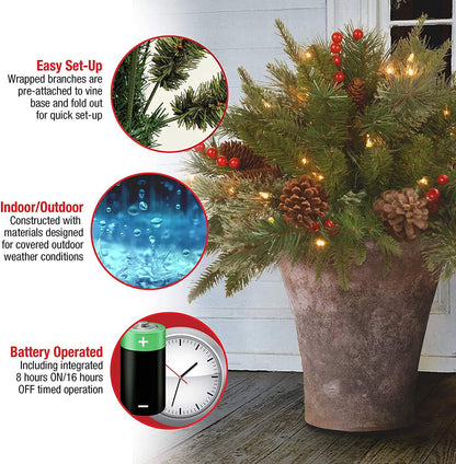 🔥🔥Final 3 Hours: 50% OFF🎄Mini Artificial Christmas Tree / Weatherproof sparkle for entryways and patios）
