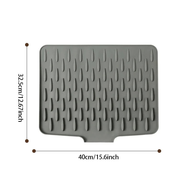 No-Spill Silicone Worktop Saver – Heat-Resistant & Non-Slip Mat for Drip-Free Drying