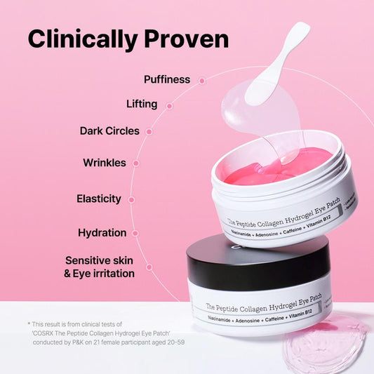 Peptide Collagen Hydrogel Eye Patch UNDER-EYE BAGS IN JUST 10 MINUTES