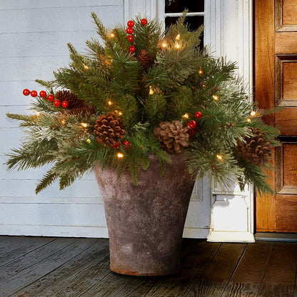 🔥🔥Final 3 Hours: 50% OFF🎄Mini Artificial Christmas Tree / Weatherproof sparkle for entryways and patios）