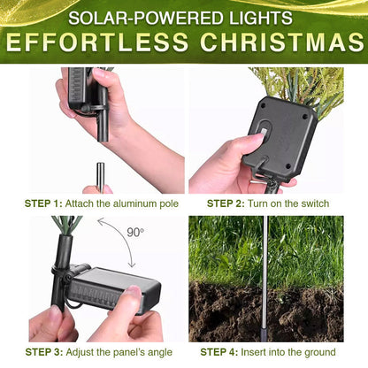 🎄 Artificial Christmas Tree Garden Stake Solar Lights 🇬🇧 Waterproof, UV-proof, Perfect for Outdoor and Garden Decoration