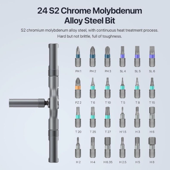 ✨Now 40% OFF⚡Multi-functional ratchet screwdriver set, 24-in-1 household multi-purpose high-hardness tool set