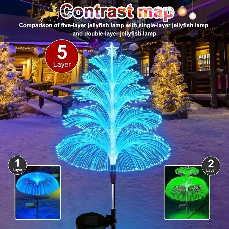 Seven Colors Gradient Solar Christmas Tree Light