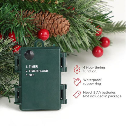 🔥🔥Final 3 Hours: 50% OFF🎄Mini Artificial Christmas Tree / Weatherproof sparkle for entryways and patios）