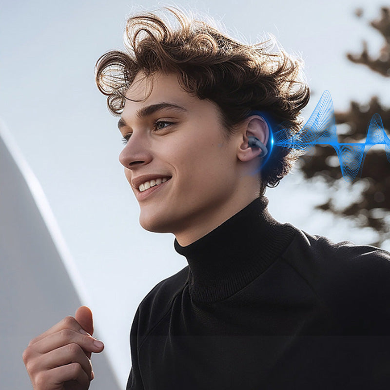 2025 HOT SALE🔥Ear Clip-on Smart Color Screen Intelligent Translation Headset??