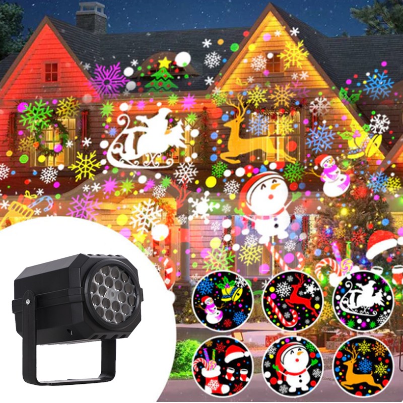 🎅Early Xmas Sales🎄Rotating LED Christmas Pattern Projector Light